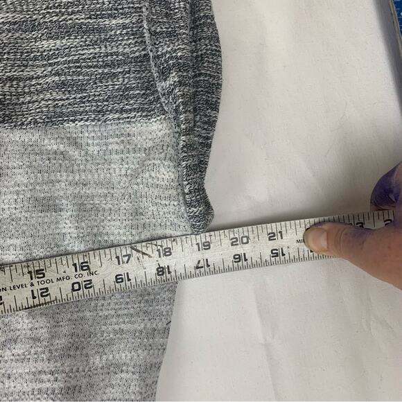 Edme + Esyltte women's large gray mini dress anthropologie white casual cap crew - Picture 7 of 9